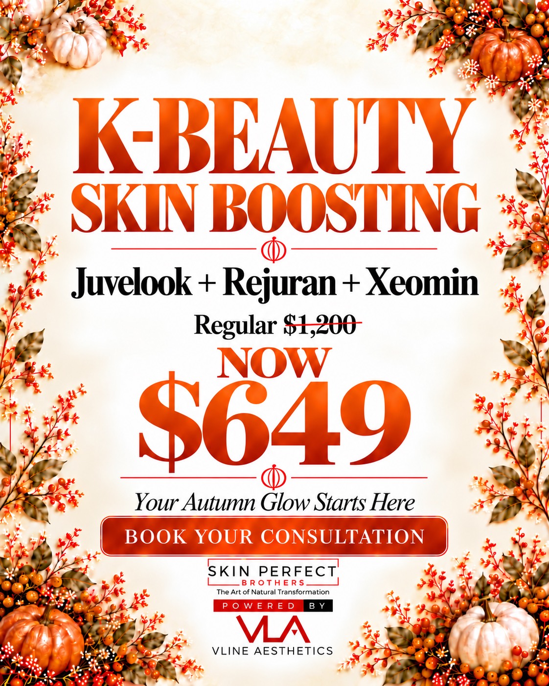K-Beauty Skin Boosting - Juvelook + Rejuran + XEOMIN (Autumn Sale)