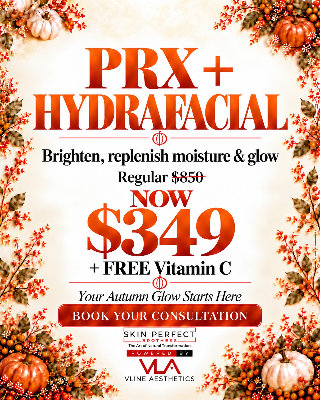PRX + HYDRAFACIAL w/ FREE VITAMIN C (Autumn Sale)