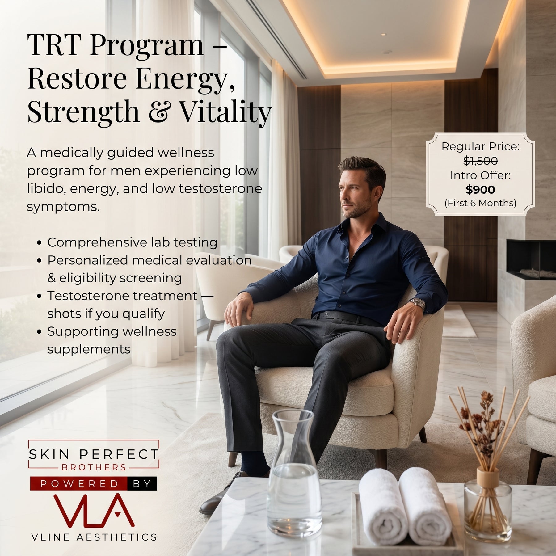 TRT (Testosterone Replacement Therapy) for Him & Her - Skin Perfect Brothers Powered by VLA